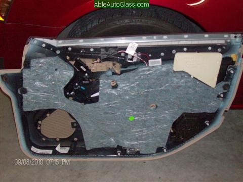 Cadillac CTS 2010 Front Door Replacement View of Door Panel Removed