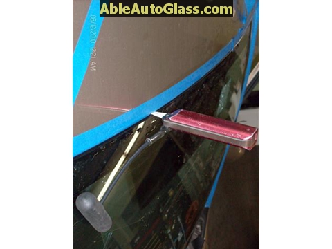 Toyota Corolla 2009-2011 Acoustic Windshield - using paint protector blade 2