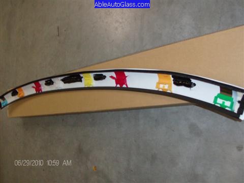 Toyota FJ Cruiser 07-10 Windshield Replacement New Molding Ready to Be Installed onto Body