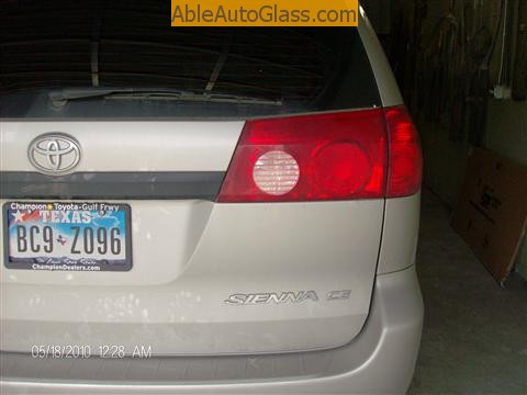 Toyota Sienna Windshield Replace - rear view