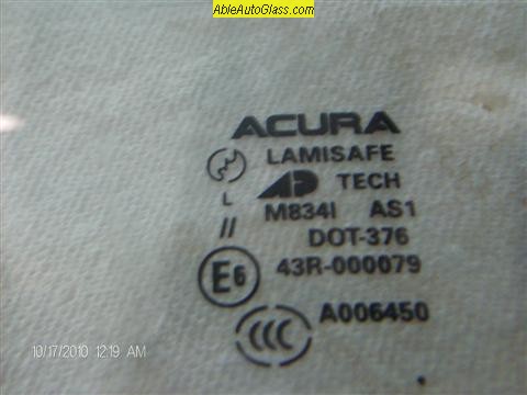 Acura MDX 2007-2010 Windshield-Acoustic Interlayer-Original Bug AP Tech