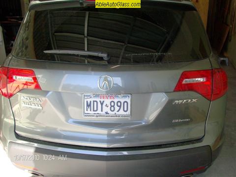 Acura MDX 2007-2010 Windshield-Acoustic Interlayer-Rear View