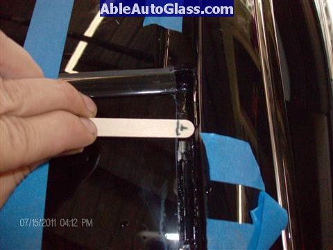 Acura RL 2005-2008 Windshield Replaced - guide stick top left