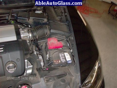 Acura RL 2005-2008 Windshield Replaced - removed battery cover