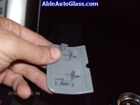 Acura RL 2005-2008 Windshield Replaced - view of rear view - headliner cover