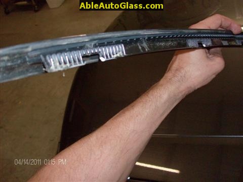 Acura TSX 2009 Windshield Replace - View of A-pillar Molding