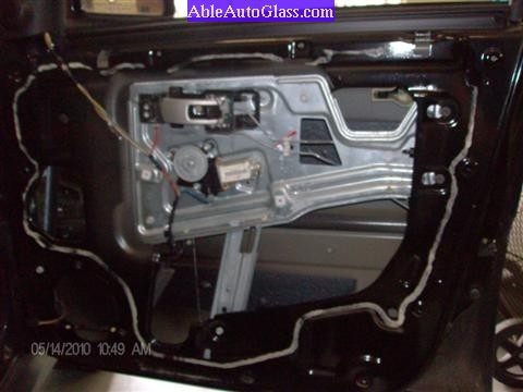Chevy Equinox 2005-2009 Front Door Auto Glass Replacement- Weather Barrier Removed