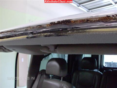 Chevy Suburban Windshield Opening - Rust Along Roof