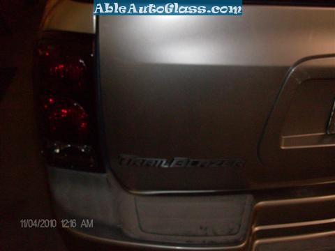 Chevy Trailblazer Back Glass Replacement - View from Rear