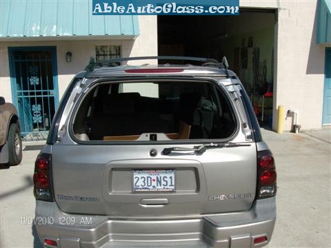 NAGD Back Tailgate Window Back Glass Compatible with Chevrolet Trailblazer EXT/GMC Envoy XL/Isuzu Ascender 7 Passenger 2002-2006 Models 