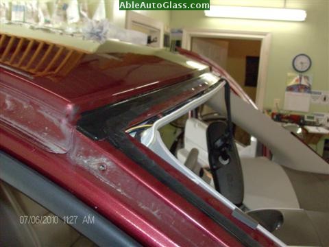 Chrysler Aspen 07-08 Windshield Replacement Cleanded and Primed to Prevent Rust