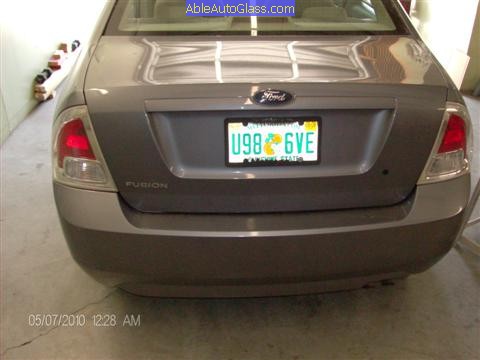 Ford Fusion 2006-2011 Vent Glass Replacement - Rear View of Fusion