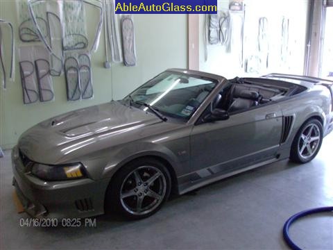 Ford Saleen Mustang Convertible 2002 Windshield Replacement - All Back Together