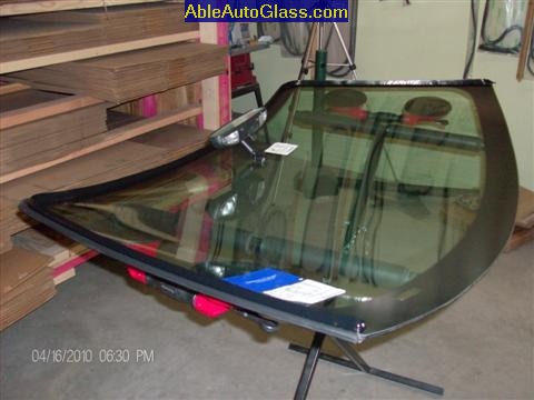 Ford Saleen Mustang Convertible 2002 Windshield Replacement - Transfer Stickers, Mirror and Install Suction Cups