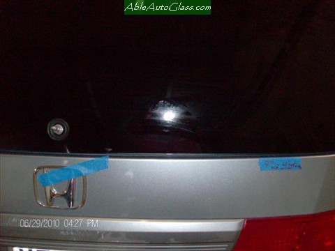 Honda-Odyssey-Back- Glass- Replacement Glass Installed