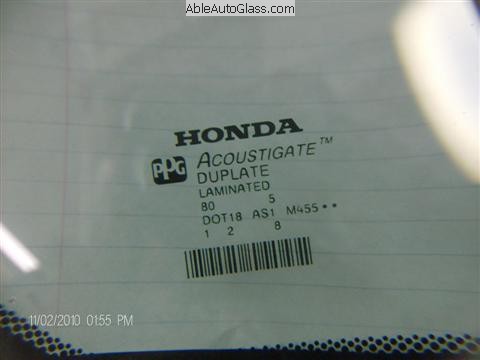 Honda OEM PPG DOT 18 Acoustic Interlayer - Acoustigate Made in USA