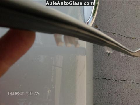 Hyundai Genesis 2011 Windshield Replace - Another View of A-pillar Molding