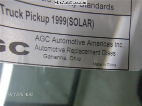 Label AGC Manufacture Brand AP Tech Made in China Dot 563 - Close-up (Custom)