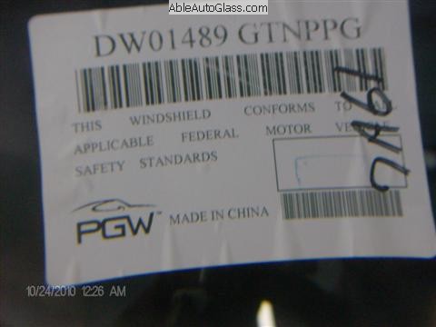 Label DW01489GTNPPG Made in China