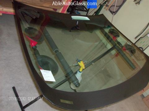 Nissan Altima 2007-2011 Windshield Replacement - Mirror and Stickers Transferred to New Windshield