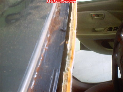 Toyota Camry 2000 Windshield Opening - Rust - Looking at Another Angle