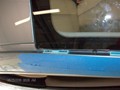 Lexus IS250 2010 Windshield Replacement - blue clips upper right