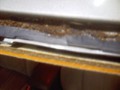Toyota Camry 2000 Windshield Opening - Rust - Close-up