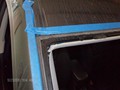 Toyota Matrix Windshield Replaced 2009-2011- close-up view of old seal