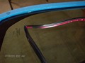 Toyota Prius 2010-2011 Windshield Replaced - red tape cover