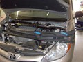 Toyota Sienna Windshield Replace - cowl and wipers removed